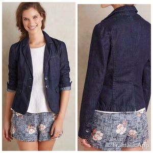 Pilcro & the Letterpress Denim Blazer L